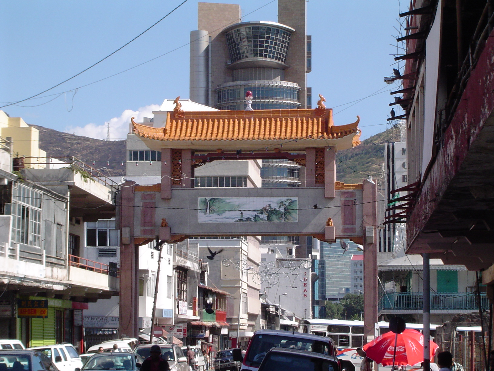 Chinatown Archway in Port Louis